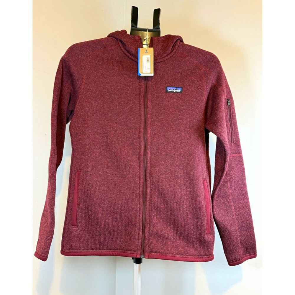 Patagonia Better Sweater Women’s Burgundy Full Zip Hooded Fleece Jacket M